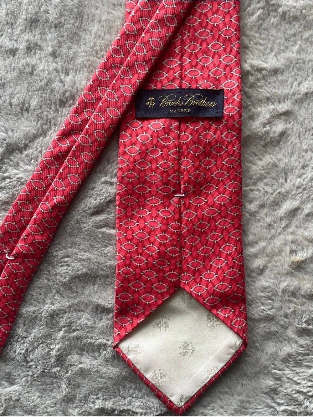 Brooks Brothers Red Geometric Silk Tie